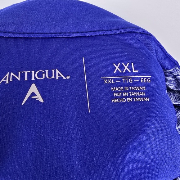 Kansas University KU Jayhawks Men's XXL Quarter Zip Performance Pullover Blue - Picture 4 of 7